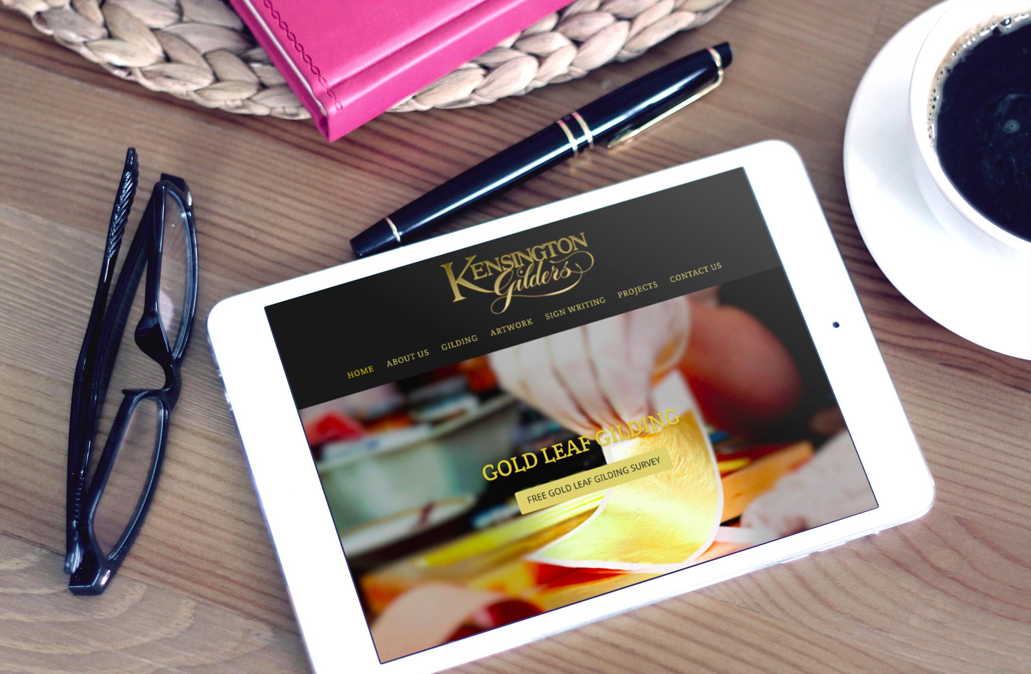 Kensington Gilders desktop view