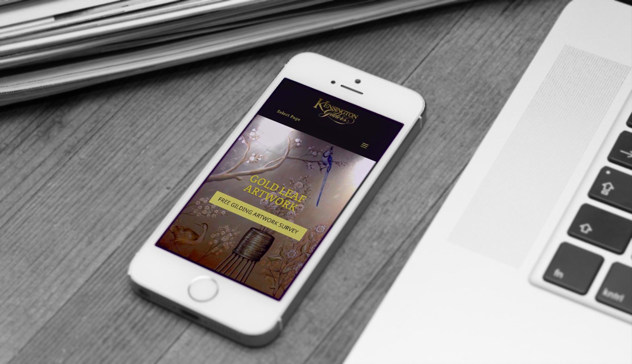 Kensington Gilders responsive design