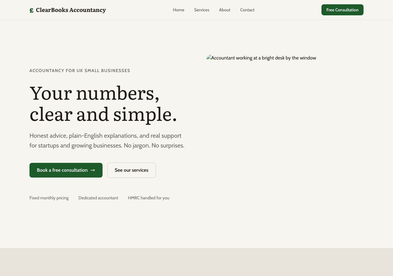Accountancy template (warm)